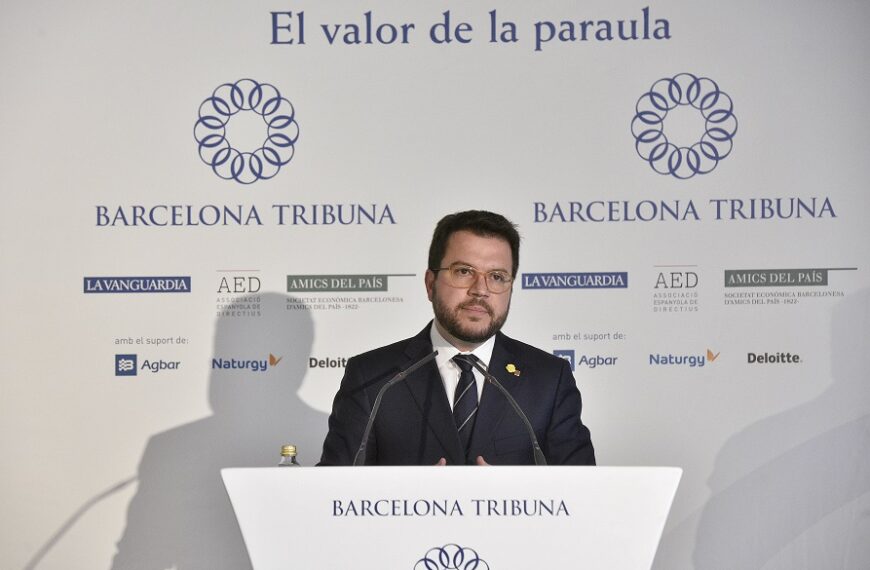 Pere Aragonès inaugura el ciclo ‘Elecciones Generales 28-A’ en Barcelona Tribuna