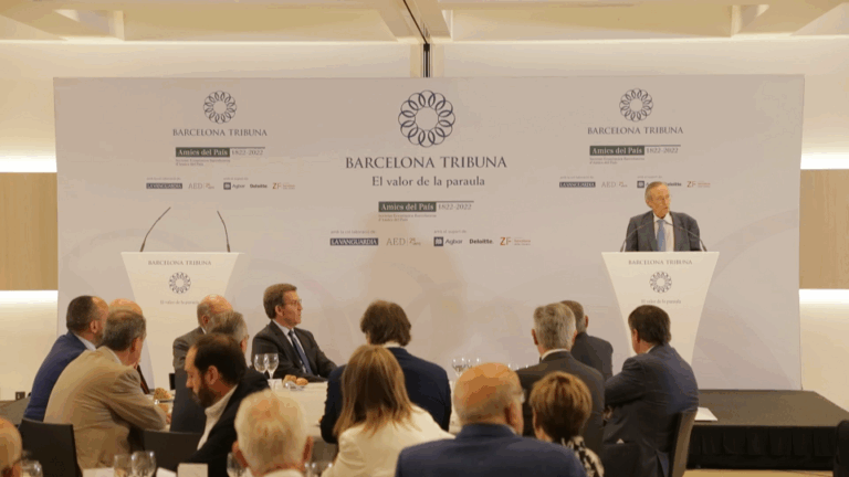 Barcelona Tribuna amb Alberto Núñez Feijóo