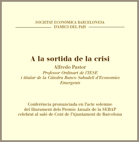 A la sortida de la crisi