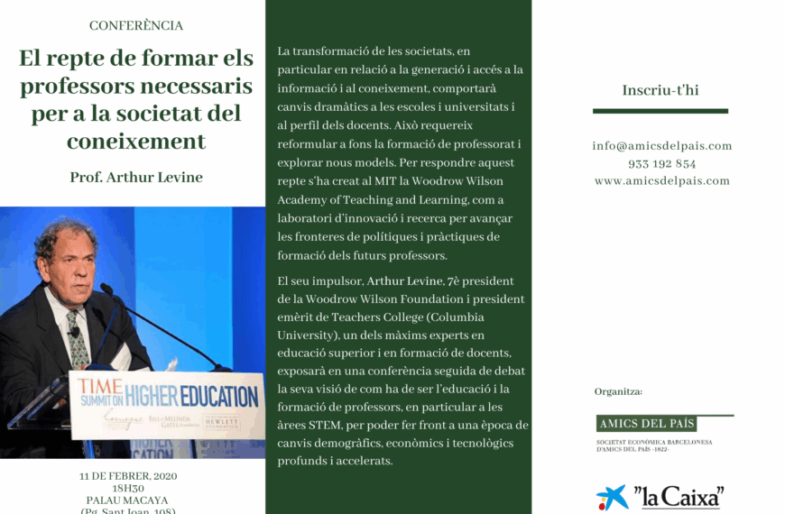 El reto de formar a los profesores necesarios para la sociedad del conocimiento
