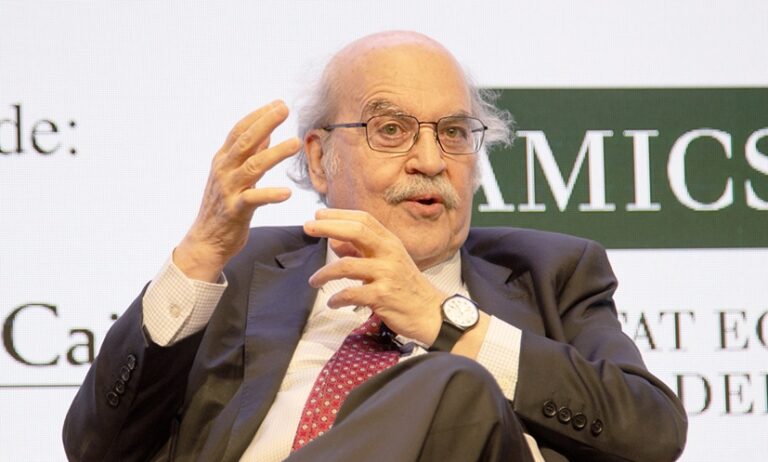 Acte de lliurament del premi Alexandre Pedrós al Dr. Andreu Mas-Colell