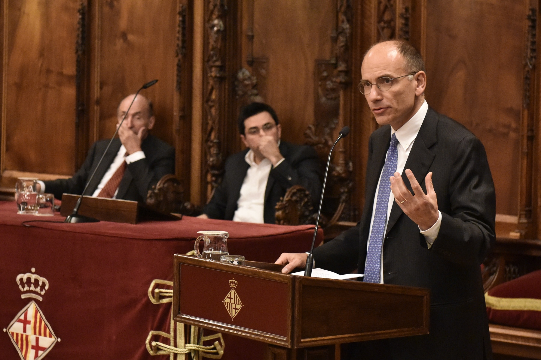 Confererència d'Enrico Letta